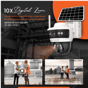 Defender Duo Solaris 4G Solar Linkage Camera – Dual Lens | Solar + Battery | 4G SIM Support